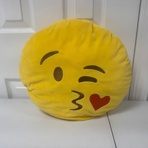Face Throwing A Kiss Emoji Pillow - Picture 4 of 5